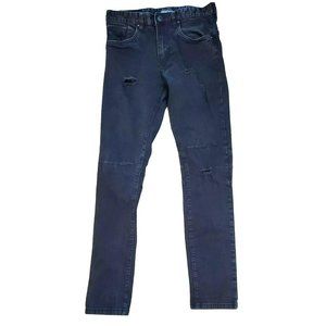 Superior Standard Smoke Rise Extra Tough Men's Black Distressed Denim Jeans 32 x